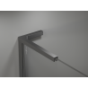 Mexen Kioto L Paroi de douche Walk-in 90 x 200 cm, ombre noire 8 mm, gun metal - 800-090-103-95-76