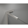 Mexen Kioto L paroi de douche Walk-in 70 x 200 cm, ombre noir 8 mm, nickel brossé - 800-070-103-97-76