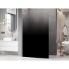 Mexen Kioto L paroi de douche Walk-in 70 x 200 cm, ombre noir 8 mm, nickel brossé - 800-070-103-97-76