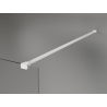 Mexen Kioto+ paroi de douche avec étagère Walk-in 80 x 200 cm, ombrée noire 8 mm, blanche - 800-080-121-20-76