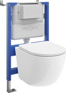 Mexen Lena ensemble réservoir encastré WC cadre pneumatique Tex Air XS-F avec cuvette WC Tornado et abattant à descente