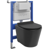 Mexen Rico ensemble encastré WC bâti-support pneumatique Tex Air XS-F avec cuvette WC Tornado et abattant à descente