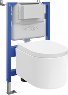 Mexen Sofia ensemble encastré WC bâti-support pneumatique Tex Air XS-F avec cuvette WC Tornado et abattant à descente