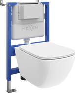 Mexen Timo ensemble encastré WC bâti-support pneumatique Tex Air XS-F avec cuvette WC Tornado et abattant à descente