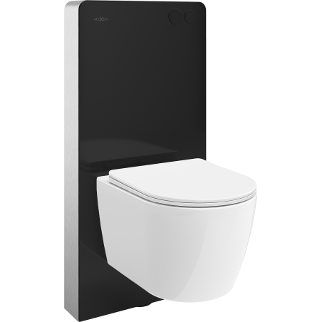 Mexen Carmen ensemble encastré WC châssis pneumatique Tex Air G avec cuvette WC et abattant à descente progressive, blanc