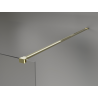 Mexen Kioto+ paroi de douche avec étagère Walk-in 80 x 200 cm, bronze 8 mm, or - 800-080-121-50-32