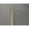 Mexen Kioto+ Paroi de douche avec étagère Walk-in 120 x 200 cm, bronze 8 mm, doré brossé - 800-120-121-55-32