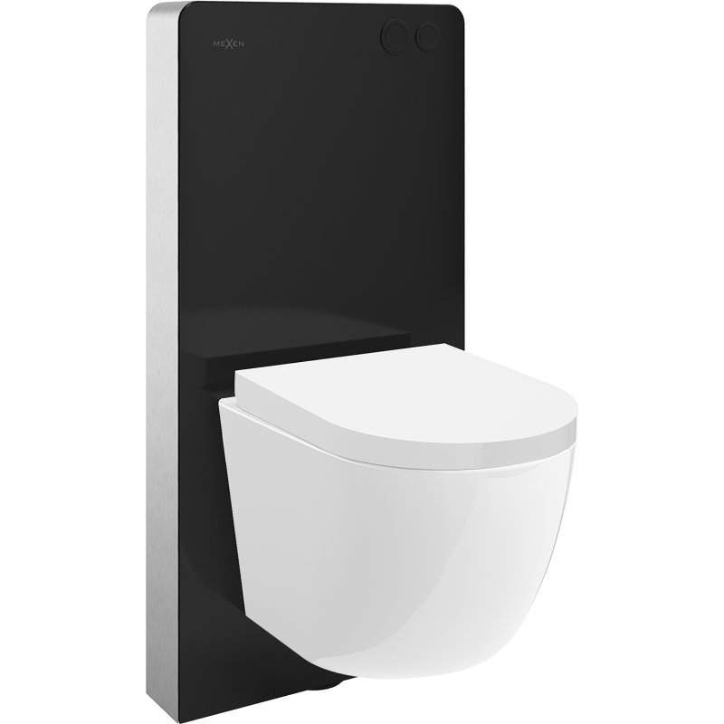 Mexen Lena ensemble en applique WC cadre pneumatique Tex Air G avec cuvette WC et abattant à descente progressive, blanc