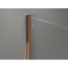 Mexen Kioto+ paroi de douche avec étagère Walk-in 90 x 200 cm, bronze 8 mm, or rose - 800-090-121-60-32