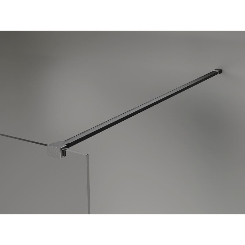 Mexen Kioto+ paroi de douche avec étagère Walk-in 70 x 200 cm, bronze 8 mm, gun gray brossé - 800-070-121-66-32