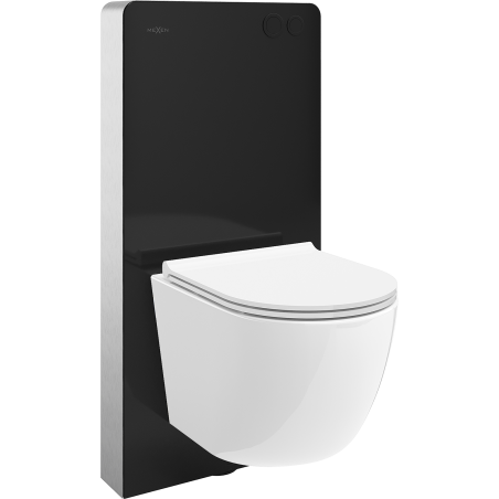 Mexen Lena ensemble encastré WC cadre pneumatique Tex Air G avec cuvette WC et abattant à descente lente, blanc