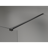 Mexen Kioto+ paroi de douche avec étagère Walk-in 110 x 200 cm, bronze 8 mm, noire - 800-110-121-70-32