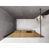 Mexen Kioto+ paroi de douche avec étagère Walk-in 110 x 200 cm, bronze 8 mm, gun metal - 800-110-121-95-32