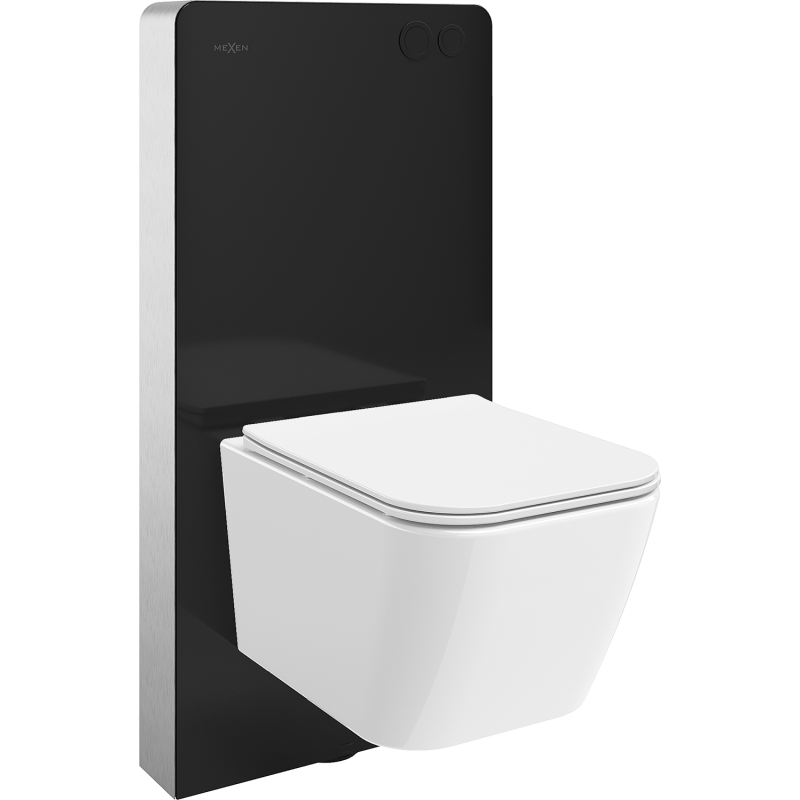 Mexen Madox Ensemble de surface WC avec cadre pneumatique Tex Air G avec cuvette et abattant à descente progressive, blanc