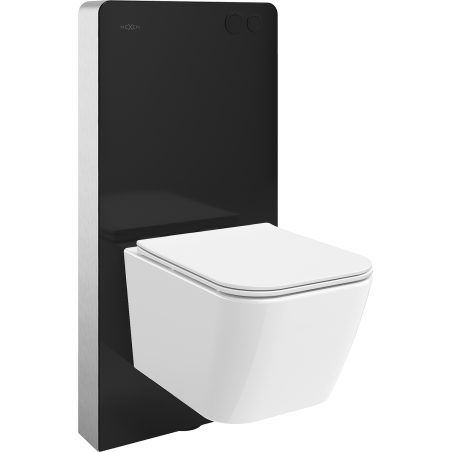 Mexen Madox Ensemble de surface WC avec cadre pneumatique Tex Air G avec cuvette et abattant à descente progressive, blanc