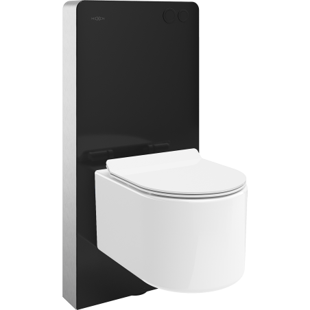 Mexen Sofia ensemble WC sur pied cadre pneumatique Tex Air G avec cuvette WC Tornado et abattant à fermeture lente, blanc -