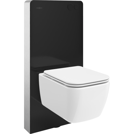 Mexen Stella ensemble WC mural à châssis pneumatique Tex Air G avec cuvette WC et abattant à descente progressive, blanc