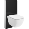Mexen Timo ensemble mural WC châssis pneumatique Tex Air G avec cuvette WC Tornado et abattant à descente progressive, blanc -