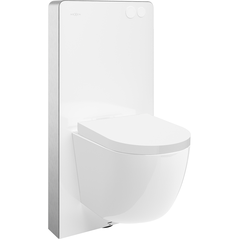 Mexen Lena ensemble WC à montage en surface Tex Air G avec bâti pneumatique, cuvette WC et abattant à fermeture lente, blanc