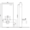 Mexen Lena ensemble WC à montage en surface Tex Air G avec bâti pneumatique, cuvette WC et abattant à fermeture lente, blanc