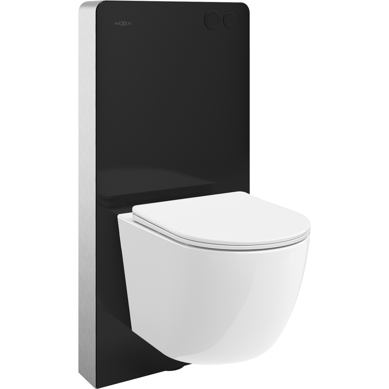 Mexen Lena Ensemble WC avec structure pneumatique Tex Air G avec cuvette WC et siège à fermeture douce, blanc
