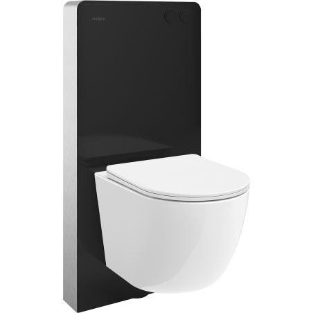 Mexen Lena Ensemble WC avec structure pneumatique Tex Air G avec cuvette WC et siège à fermeture douce, blanc