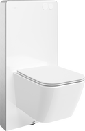 Mexen Madox ensemble encastré WC cadre pneumatique Tex Air G avec cuvette WC et abattant à descente progressive, blanc