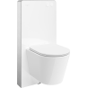 Mexen Rico ensemble encastré WC cadre pneumatique Tex Air G avec cuvette WC Tornado et abattant à descente lente blanc