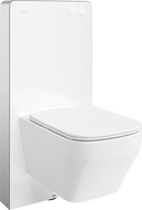 Mexen Riva ensemble mural WC châssis pneumatique Tex Air G avec cuvette WC Tornado et siège à descente lente blanc