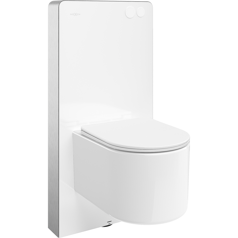 Mexen Sofia ensemble encastré WC cadre pneumatique Tex Air G avec cuvette WC et abattant à descente progressive, blanc
