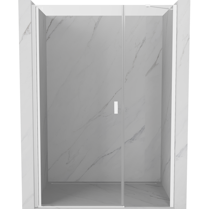 Mexen Mist-B porte de douche pivotante 100 cm, transparent, blanc - 8A2-100-001-20-00