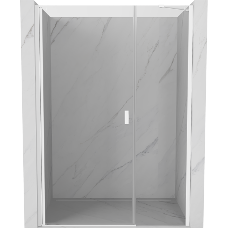 Mexen Mist-B porte de douche pivotante 105 cm, transparent, blanc - 8A2-105-001-20-00