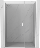 Mexen Mist-B porte de douche pivotante 120 cm, transparente, blanche - 8A2-120-001-20-00