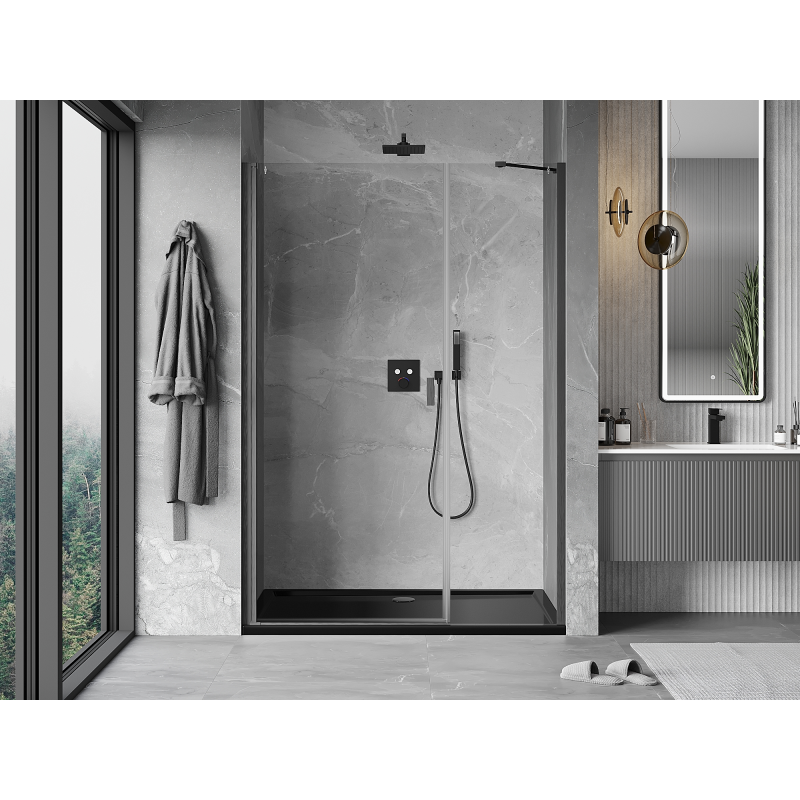 Mexen Mist-B porte de douche pivotante 105 cm, transparente, gris canon brossé - 8A2-105-001-66-00