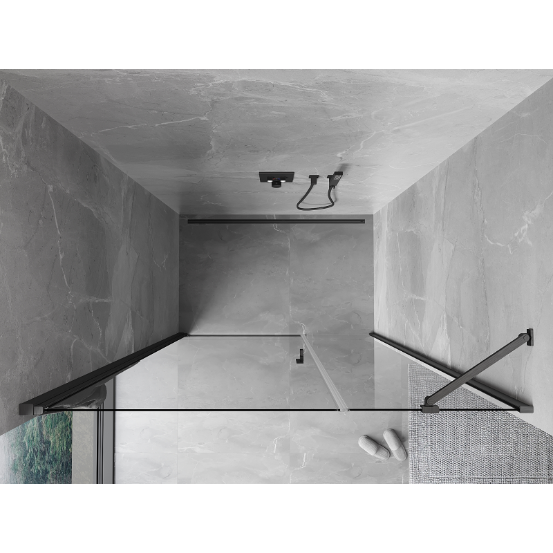 Mexen Mist-B porte de douche pivotante 105 cm, transparente, gris canon brossé - 8A2-105-001-66-00
