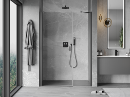 Mexen Mist-B porte de douche battante 105 cm, transparent, métal pistolet - 8A2-105-001-95-00