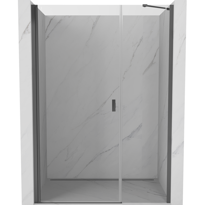 Mexen Mist-B porte de douche battante 105 cm, transparent, métal pistolet - 8A2-105-001-95-00