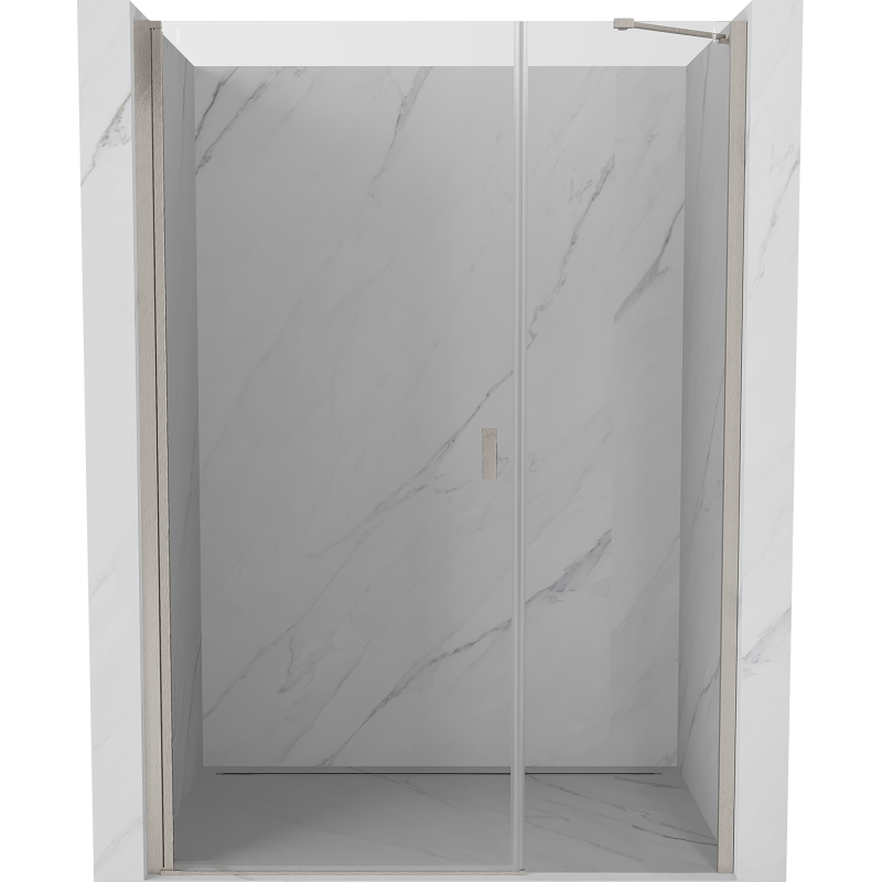 Mexen Mist-B porte de douche pivotante 100 cm, transparent, nickel brossé - 8A2-100-001-97-00