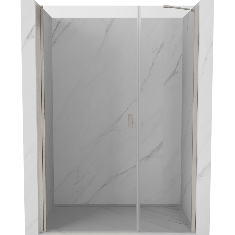 Mexen Mist-B porte de douche pivotante 105 cm, transparent, nickel brossé - 8A2-105-001-97-00