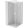 Mexen Mist-B cabine de douche pivotante 70 x 70 cm, transparente, blanche - 8A2T-070-070-20-00