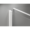 Mexen Mist-B cabine de douche pivotante 75 x 70 cm, transparent, blanche - 8A2T-075-070-20-00