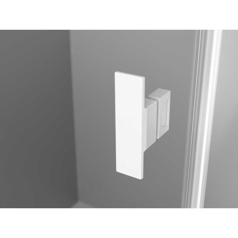 Mexen Mist-B cabine de douche pivotante 75 x 70 cm, transparent, blanche - 8A2T-075-070-20-00