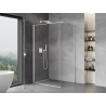 Mexen Mist-B cabine de douche pivotante 75 x 70 cm, transparent, blanche - 8A2T-075-070-20-00