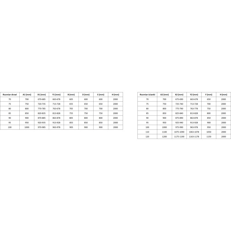 Mexen Mist-B cabine de douche pivotante 90 x 80 cm, transparent, blanche - 8A2T-090-080-20-00