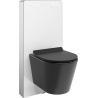 Mexen Rico ensemble WC sur pied avec cadre pneumatique Tex Air G avec cuvette WC et abattant à descente lente, noir mat
