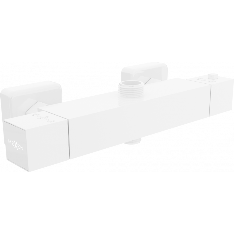 Mexen Cube mitigeur thermostatique de douche, blanc - 77250-20