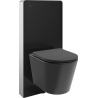 Mexen Rico ensemble mural WC châssis pneumatique Tex Air G avec cuvette WC et abattant à descente progressive, noir mat