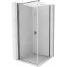 Mexen Mist-B cabine de douche pivotante 80 x 80 cm, transparent, gris canon brossé - 8A2T-080-080-66-00