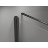 Mexen Mist-B cabine de douche battante 100 x 85 cm, transparente, gris canon brossé - 8A2T-100-085-66-00