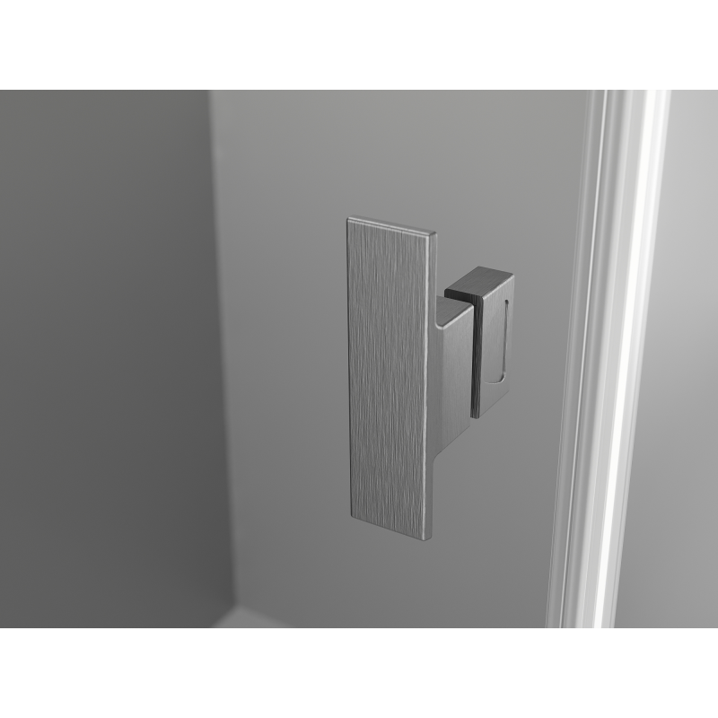 Mexen Mist-B cabine de douche pivotante 95 x 90 cm, transparente, gris canon brossé - 8A2T-095-090-66-00